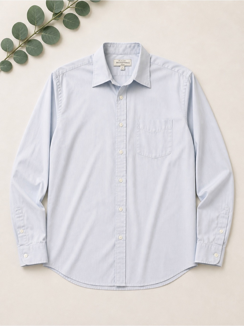 Meeting Street Light Blue Dress Shirt 16.5 36/37 | Classic Button Down